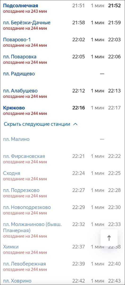 Крюково тверь расписание ласточка сегодня