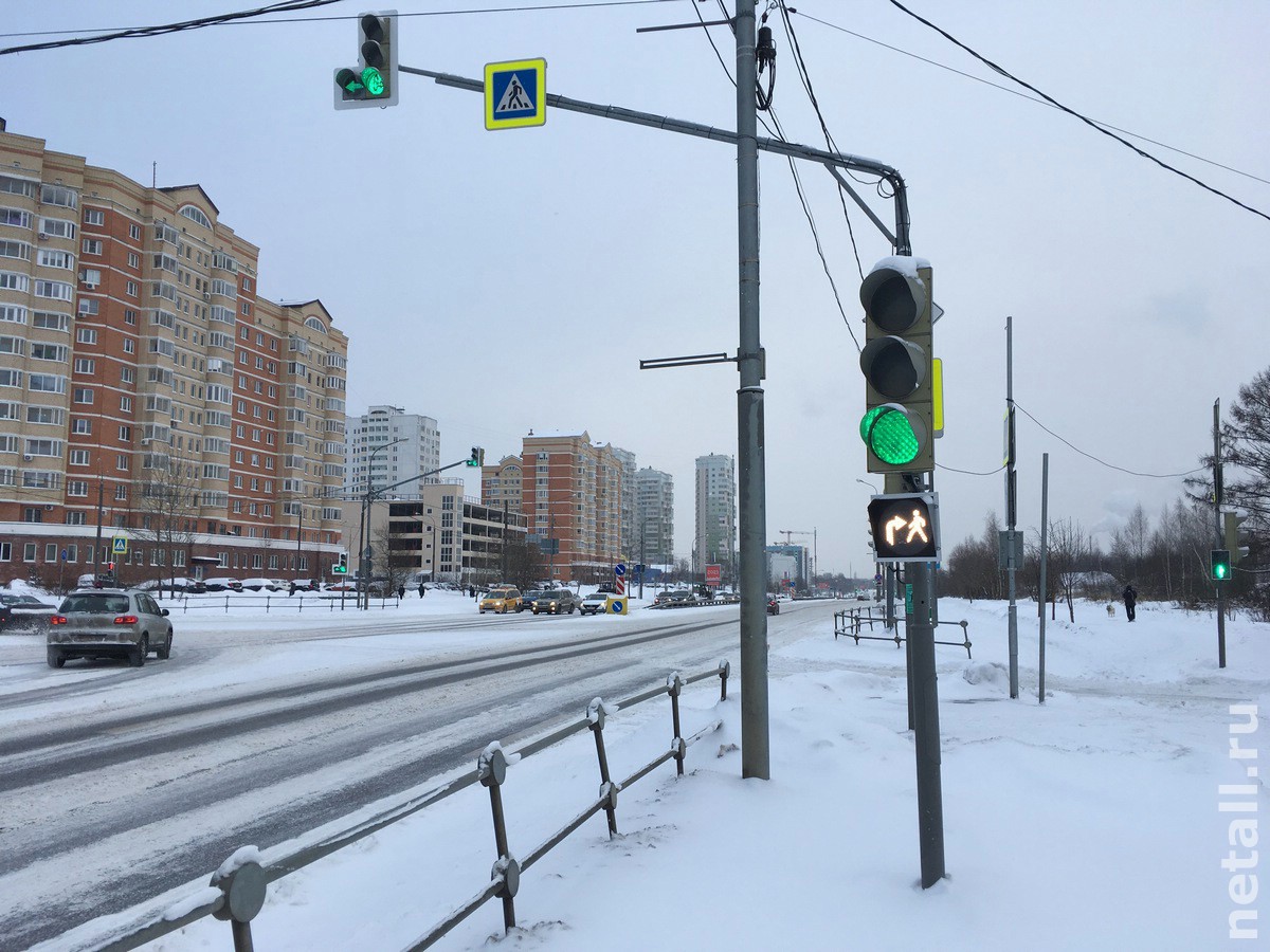 Зеленоград, новости: В Зеленограде начали устанавливать новые допсекции на  светофорах