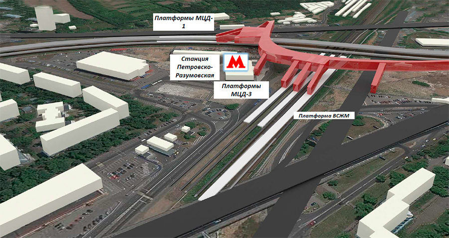Схема станции метро петровско разумовская