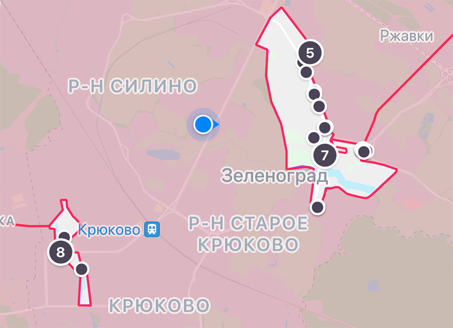 Карта 17 района зеленоград