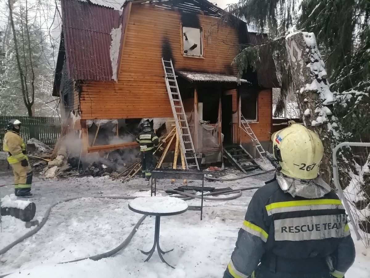 Зеленоград, новости: На пожаре в поселке Красный воин погибли два человека